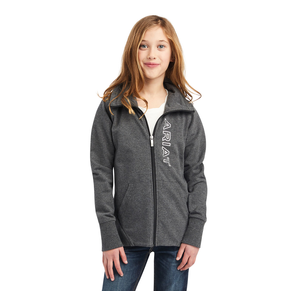 Ariat Youth Team Logo Sweatshirt Full Zip