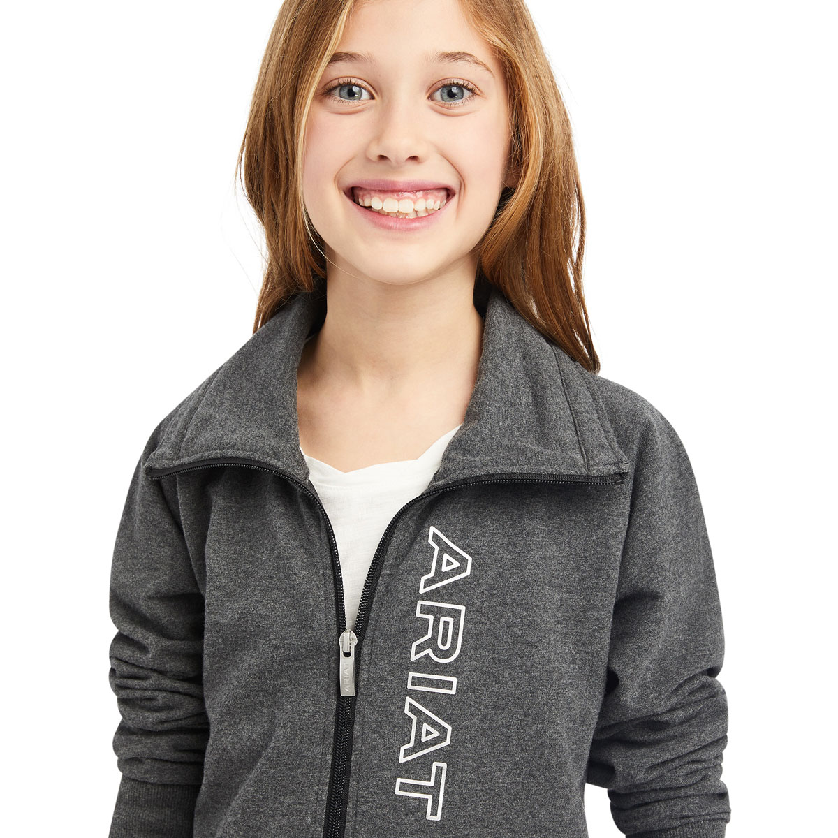 Ariat Youth Team Logo Sweatshirt Full Zip - Image 2