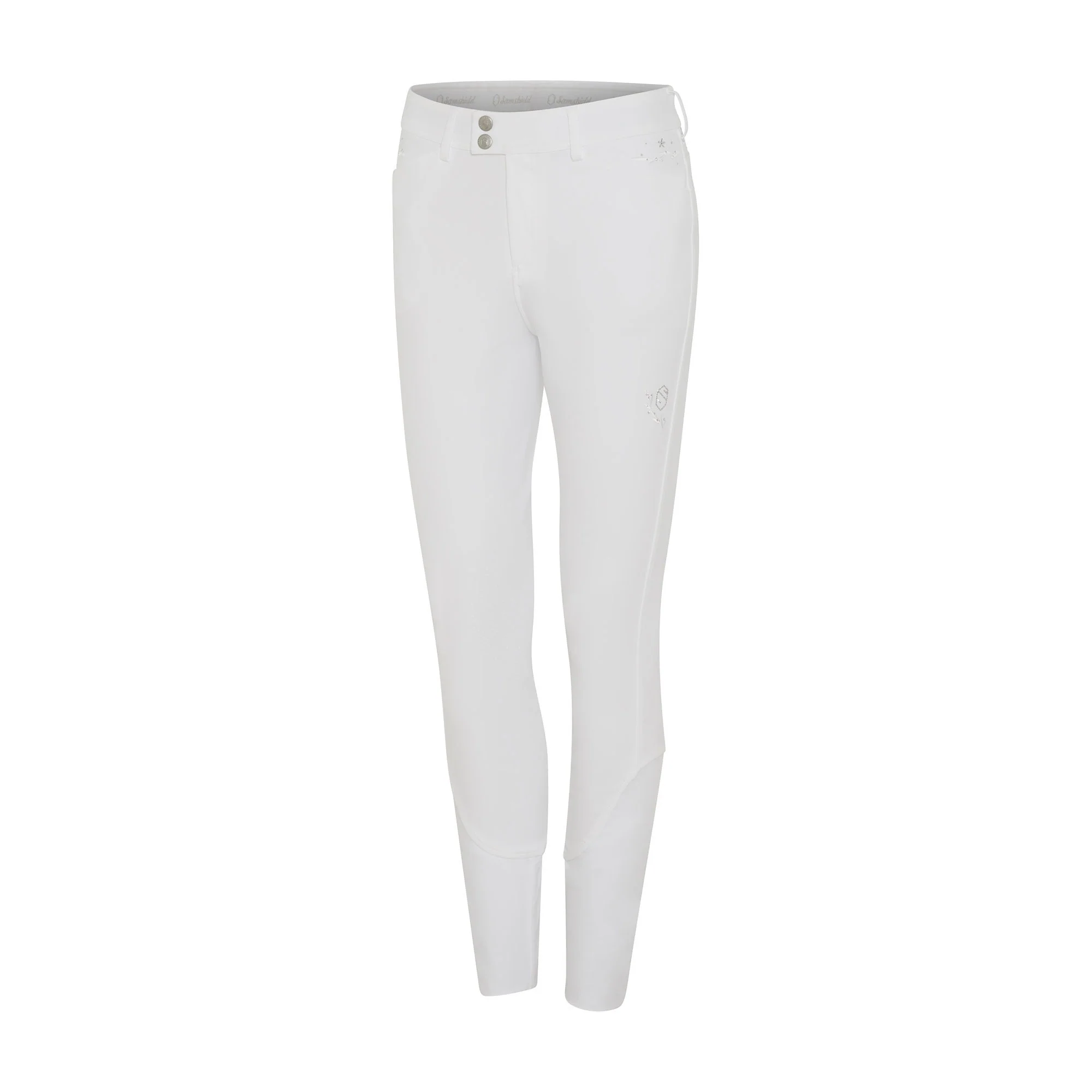 Samshield Ladies Flower Jewellery Knee Grip White - Image 2