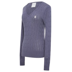 Samshield Lisa Twisted Pullover Crystal Emblem Slate Grey