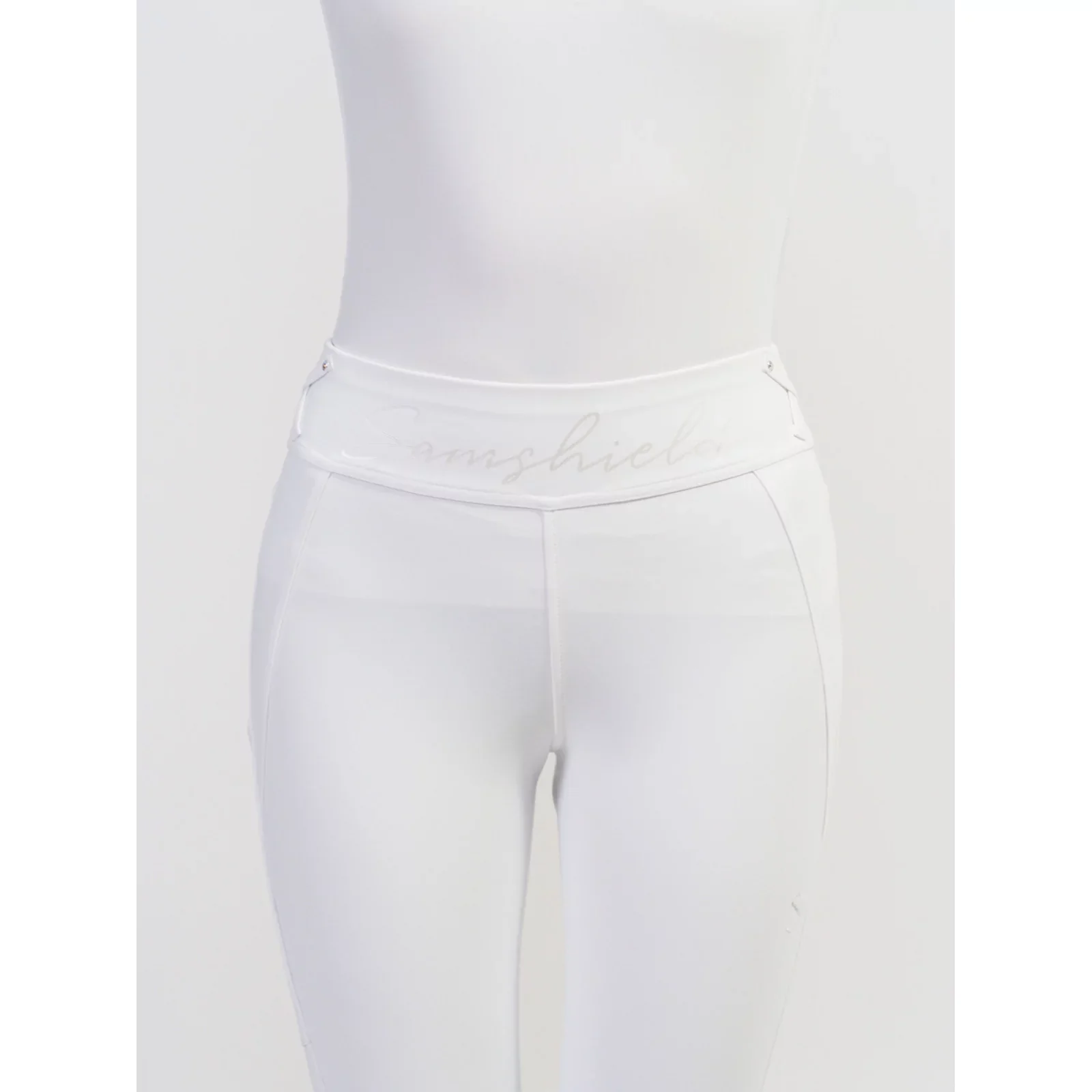 Samshield Ladies Full Grip Tessa Sport Full Grip Tights White - Image 3
