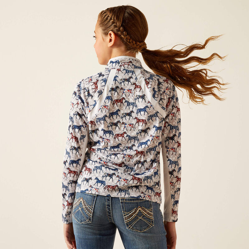 Ariat Youth Sunstopper 3.0 LS Baselayer Painted Ponnies - Image 3