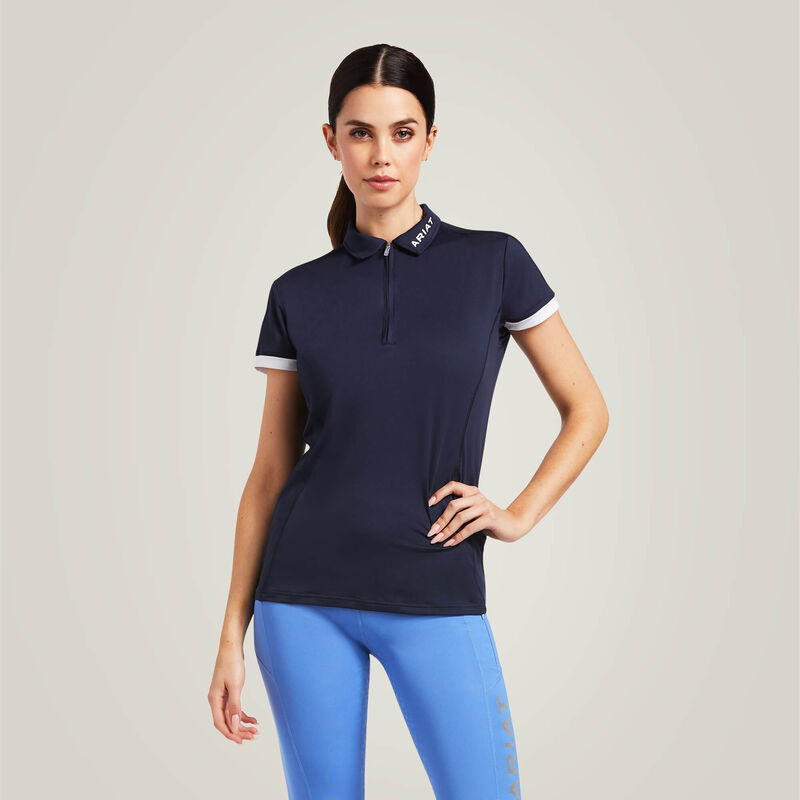 Ariat Women's Bandera 1/4 Zip SS Polo - Image 2