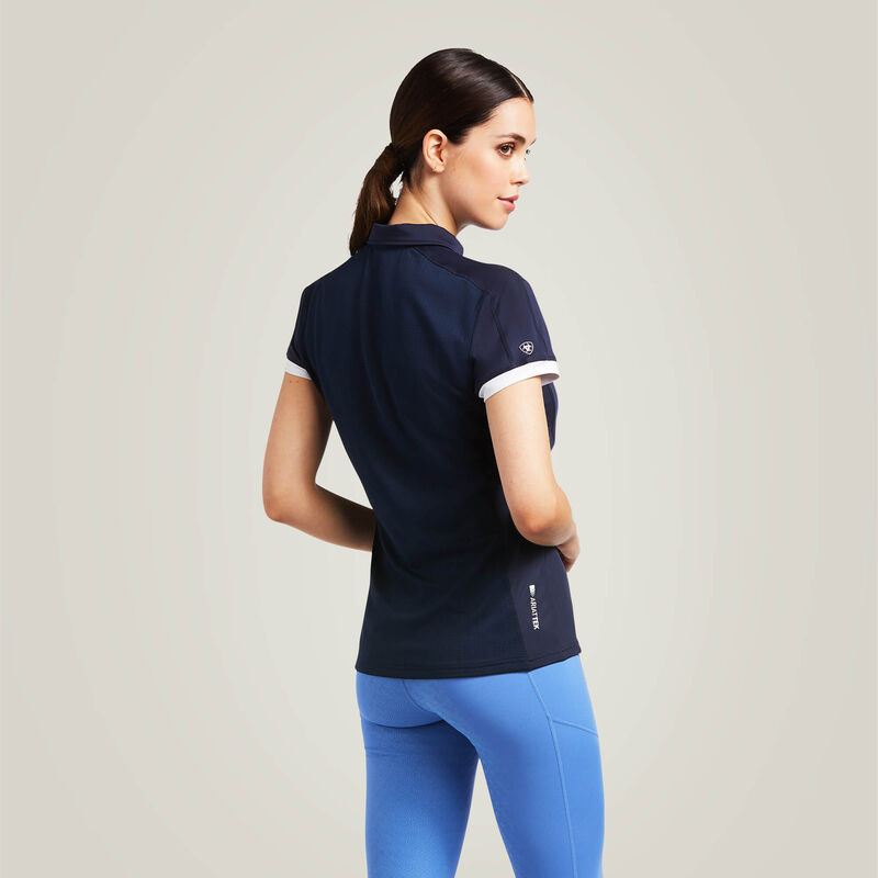 Ariat Women's Bandera 1/4 Zip SS Polo - Image 3