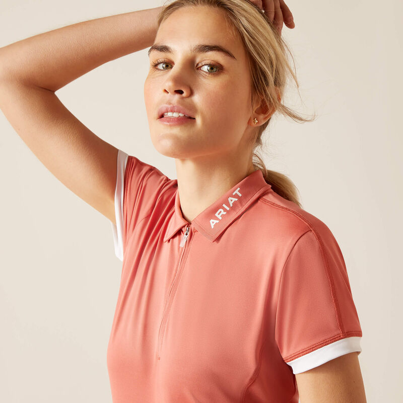 Ariat Women's Bandera 1/4 Zip SS Polo - Image 7