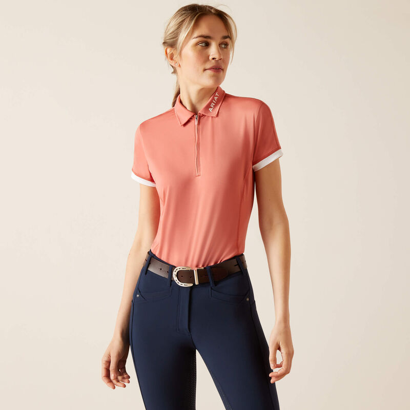 Ariat Women's Bandera 1/4 Zip SS Polo - Image 8