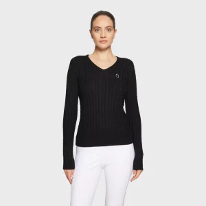 Samshield Ladies Lisa Winter Jumper Black & Silver