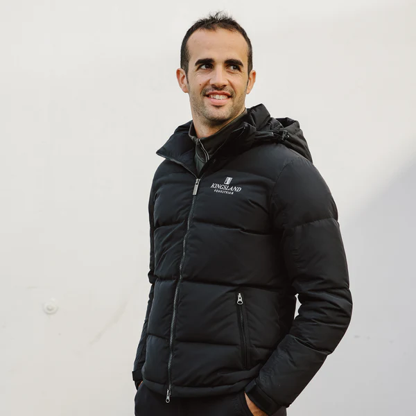 Kingsland Classic Unisex Down Jacket With Hood - Navy