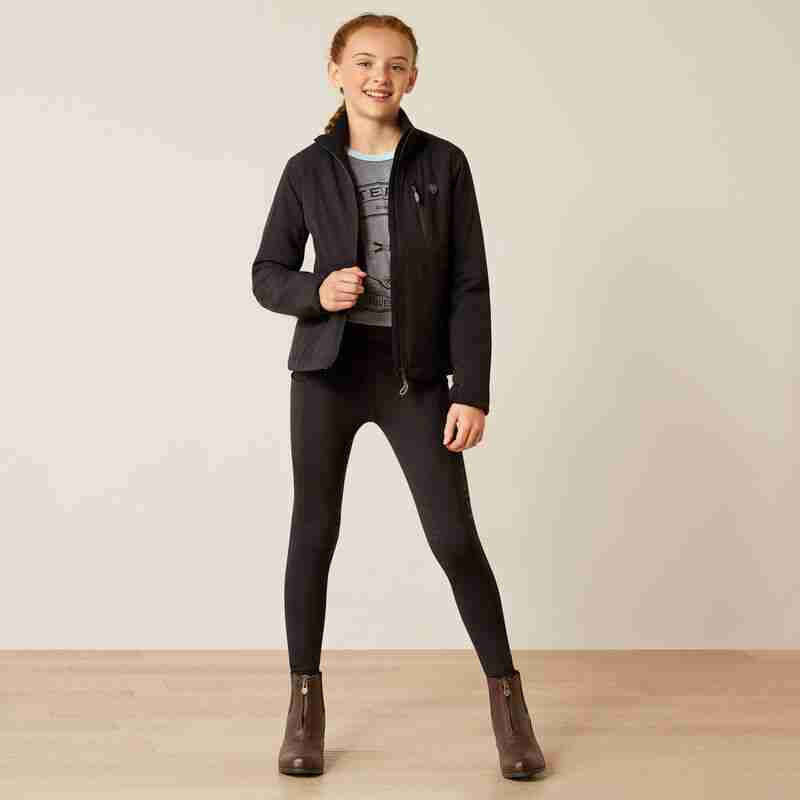 Ariat Youth Rion Stretchshell Insulated Jacket - Black - Image 3