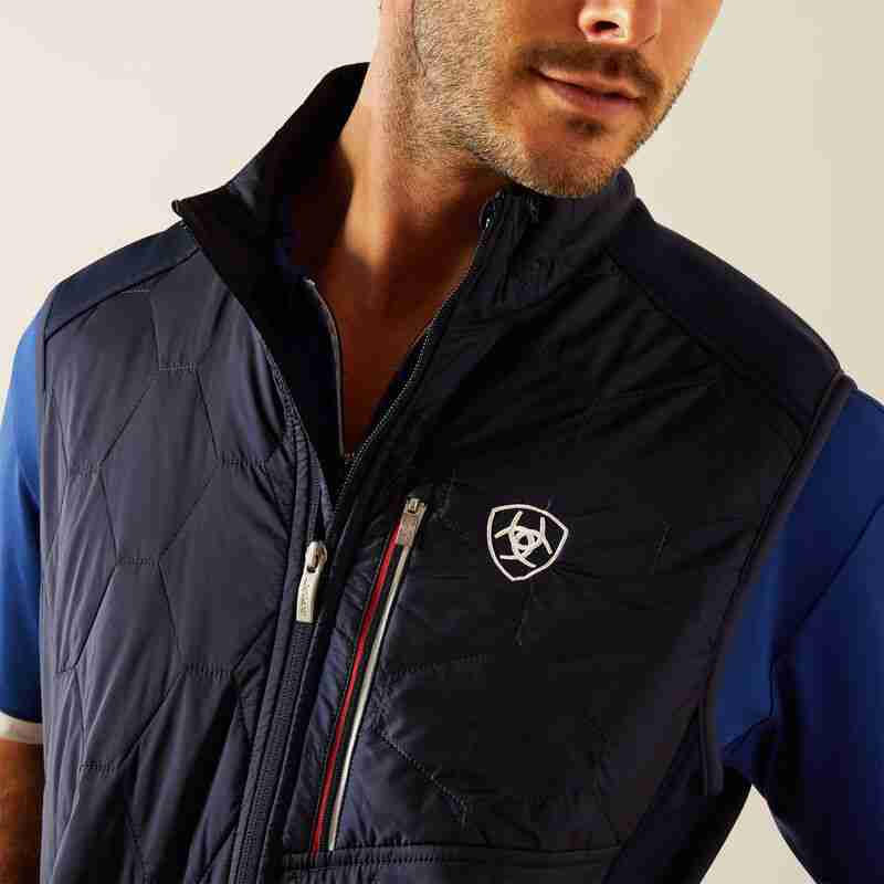 Ariat Men's Fusion Insulated Gilet - Navy - Image 4