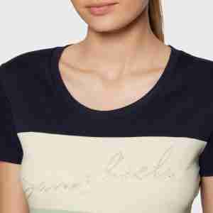 Samshield Alba Crystals T-Shirt Navy/Pistaccio