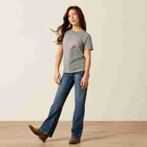 Ariat Youth Unisex Heels Down T-Shirt - Ice Berg