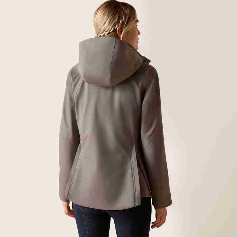 Ariat Ladies Coastal Waterproof Jacket - Plum Grey - Image 2