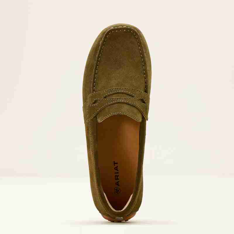 Ariat Ladies Selene Driving Shoe - Dark Olive - Image 4