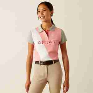 Ariat Youth Taryn Polo Shirt - Flamingo Pink