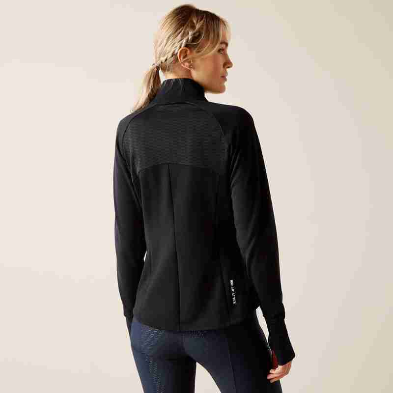 Ariat Ladies Bellatrix Full Zip Sweatshirt - Black - Image 3