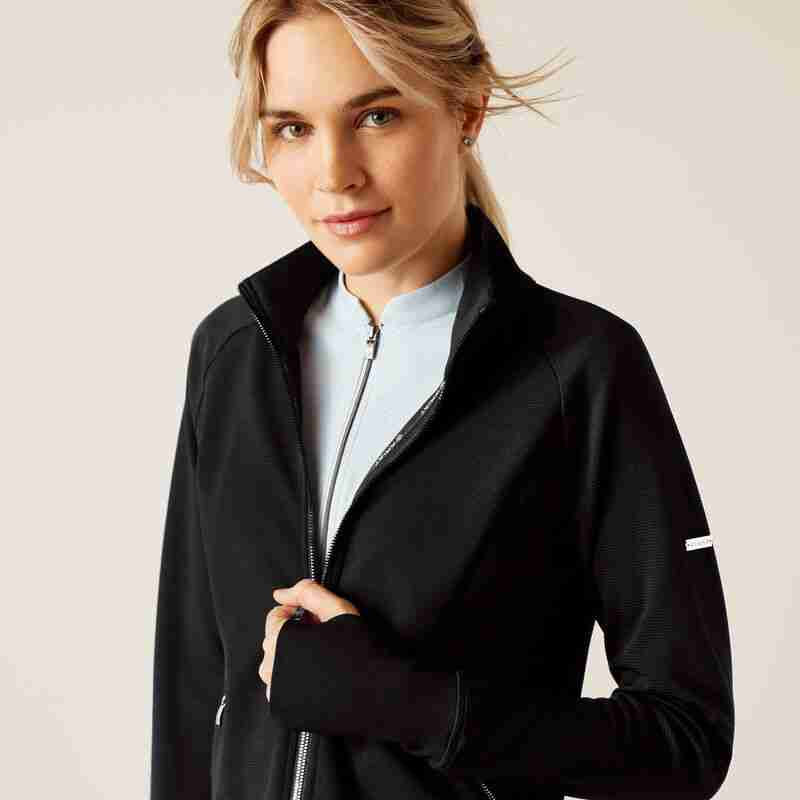 Ariat Ladies Bellatrix Full Zip Sweatshirt - Black - Image 4