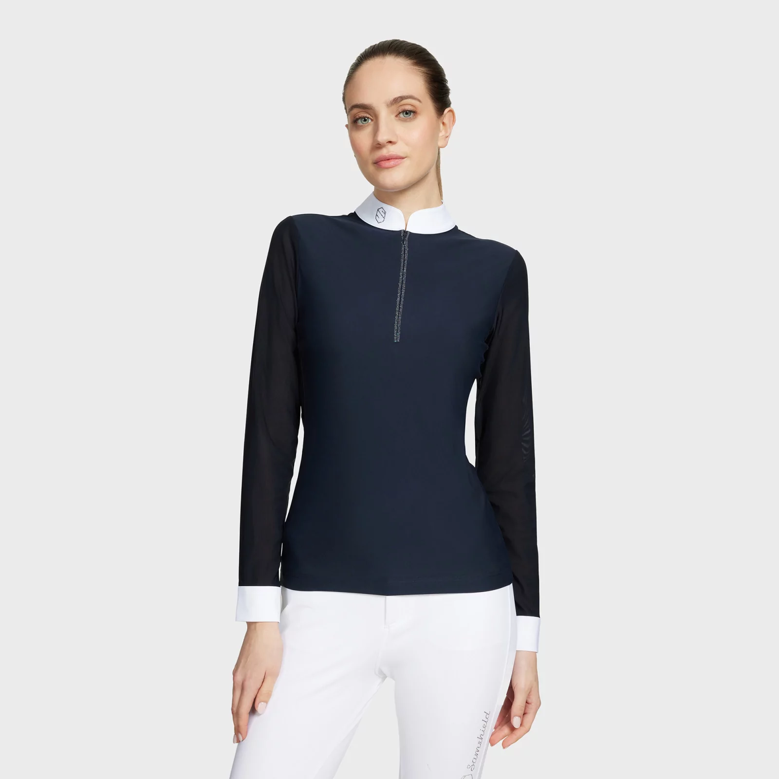 Samshield Aloise Boreal Ladies LS Competitiion Shirt Navy Paradise Shine - Image 2