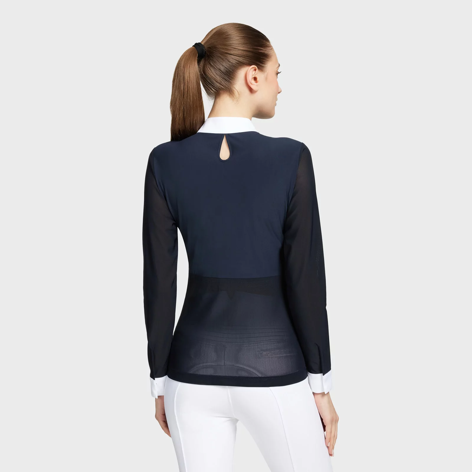 Samshield Aloise Boreal Ladies LS Competitiion Shirt Navy Paradise Shine - Image 3