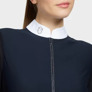 Samshield Aloise Boreal Ladies LS Competitiion Shirt Navy Paradise Shine