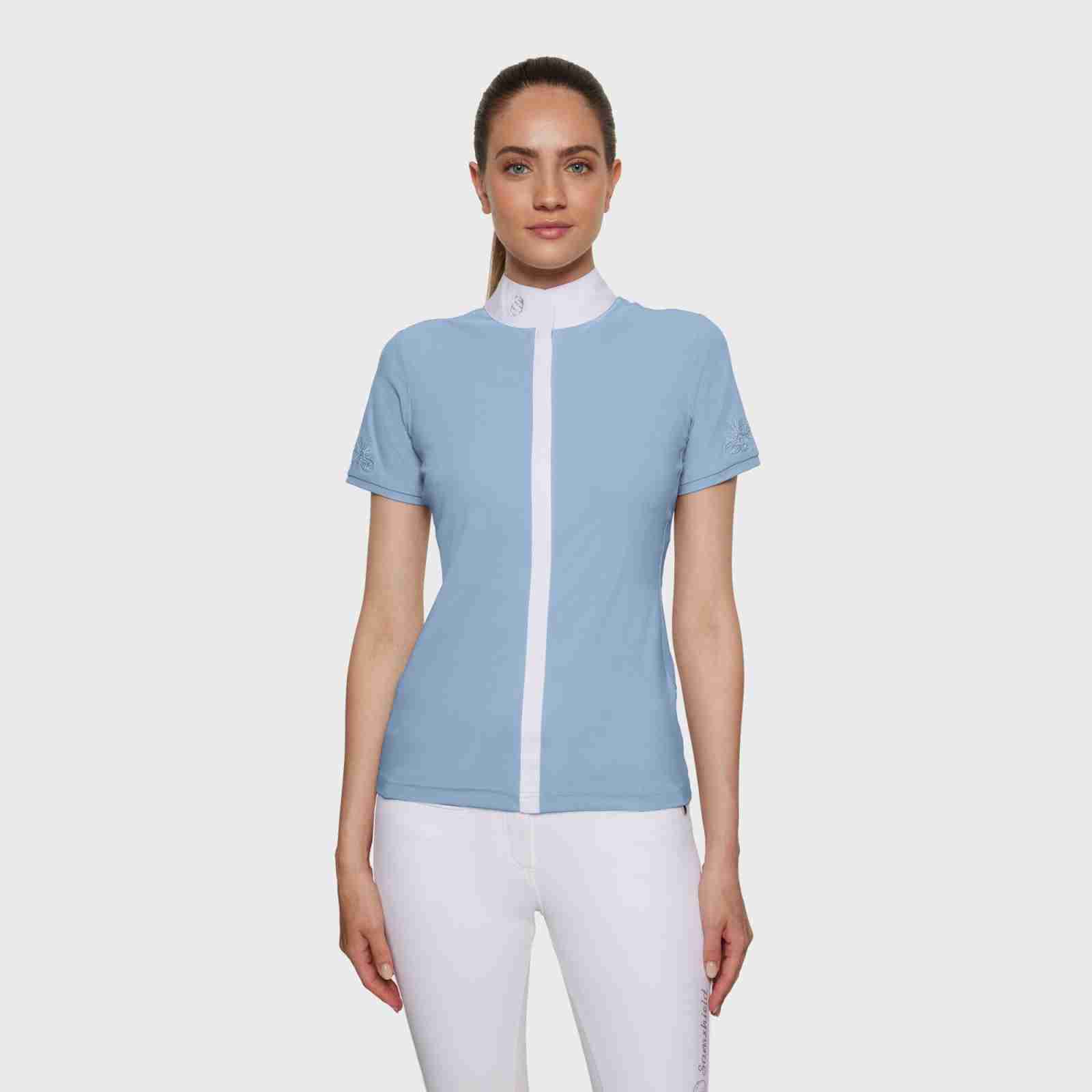 Samshield Julia Spring Flower SS Show Shirt Cashmere Blue - Image 2