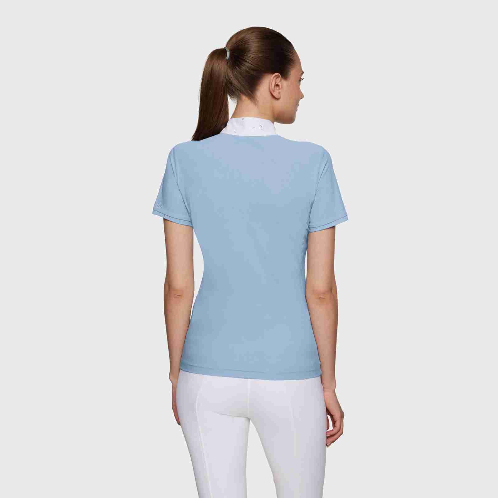 Samshield Julia Spring Flower SS Show Shirt Cashmere Blue - Image 3