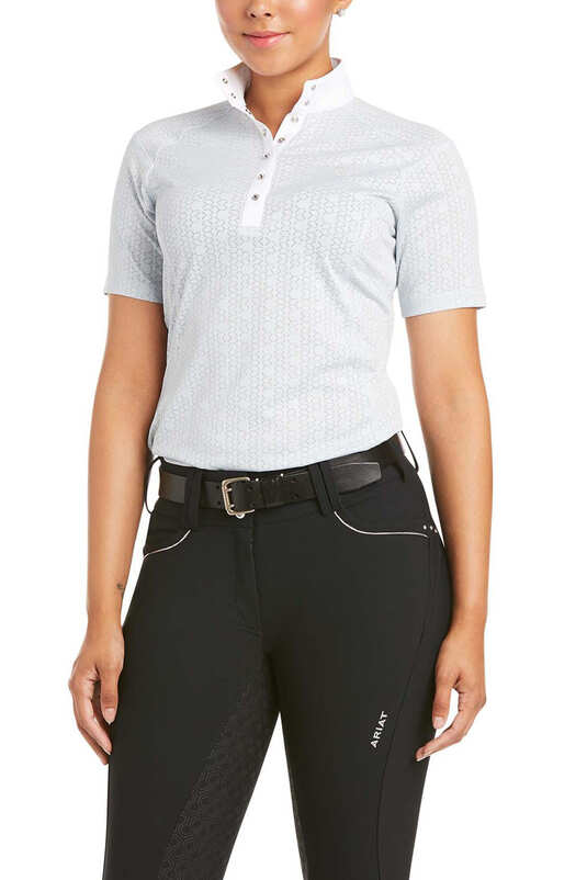 Ariat Womens Showstopper 3.0 Show Shirt - Pearl Grey