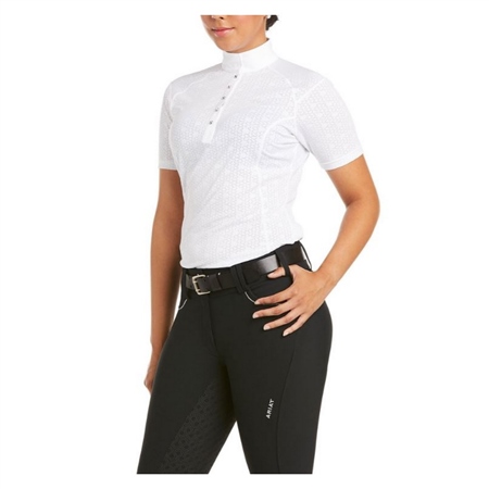 Ariat Womens Showstopper 3.0 Show Shirt - White - Image 2