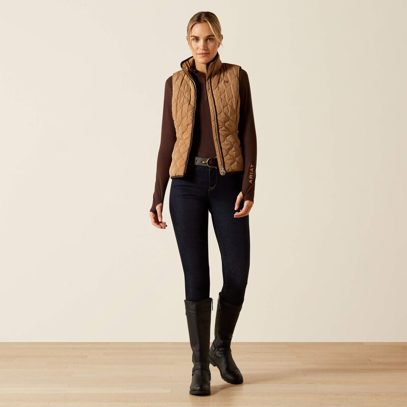 Ariat Women's Ashley 2.0 Insulated Gilet - Tigers Eye - Image 3