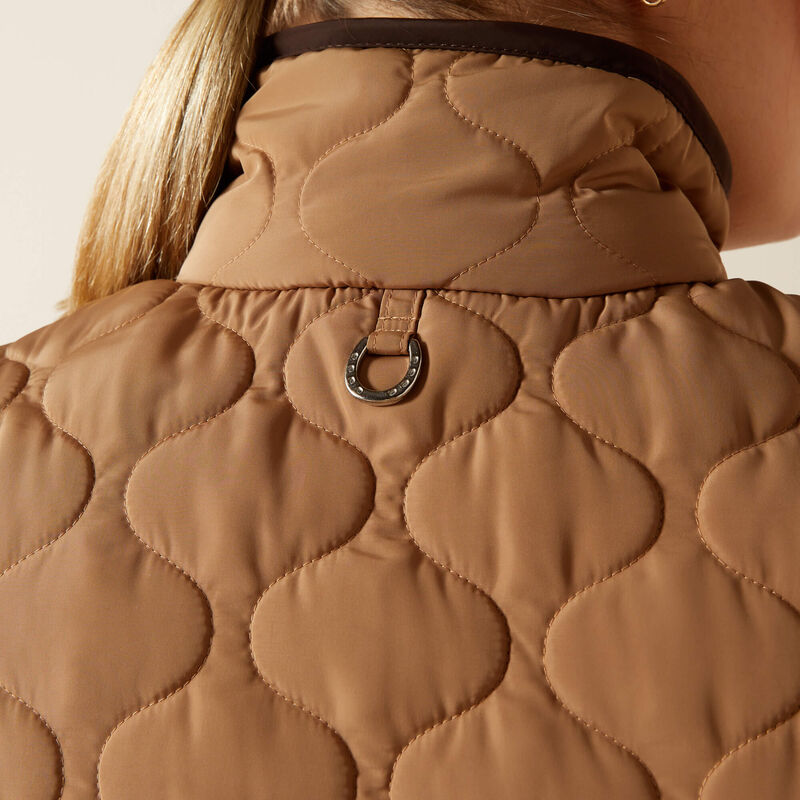 Ariat Women's Ashley 2.0 Insulated Gilet - Tigers Eye - Image 4