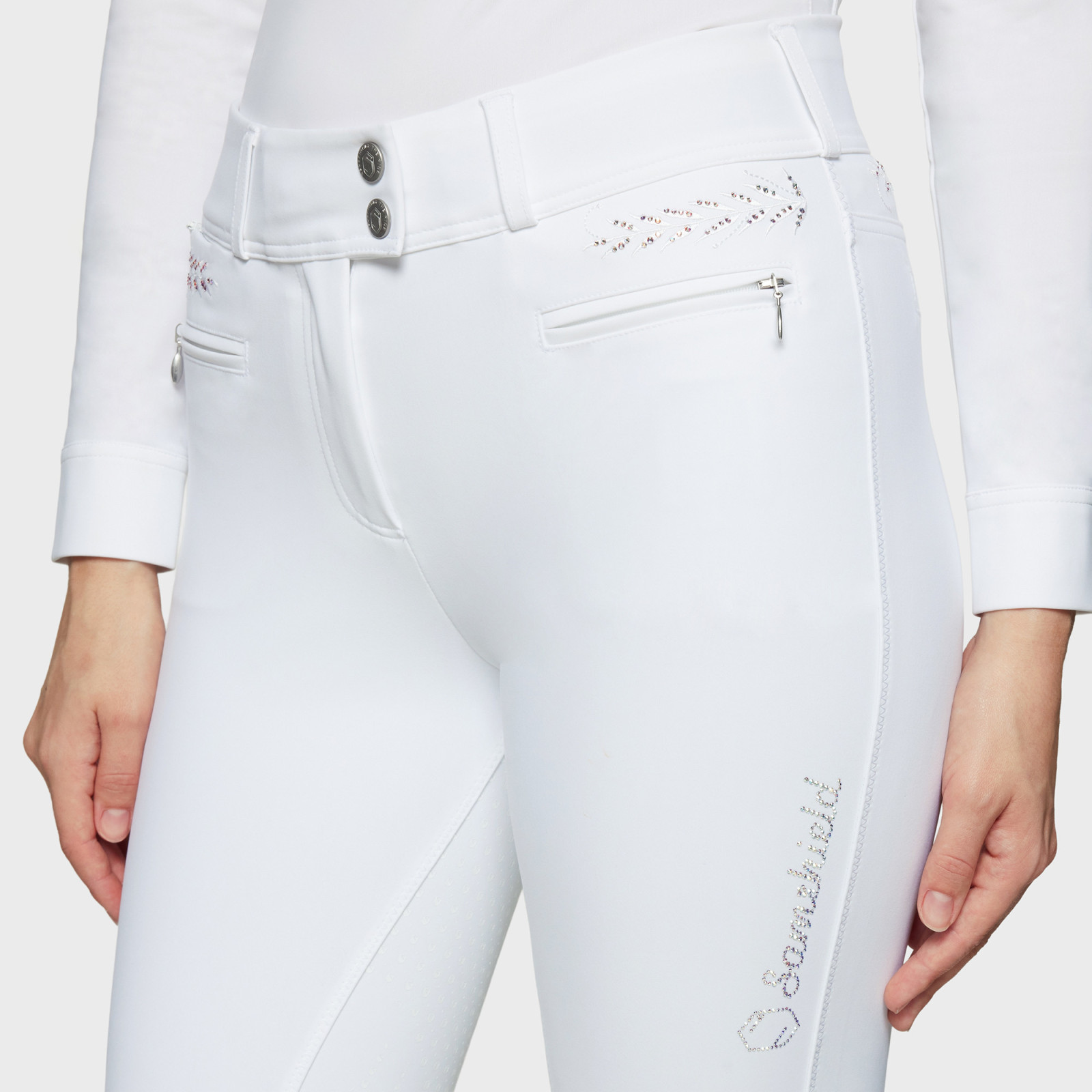 Samshield Capucine High-Waisted Breeches - White - Image 3