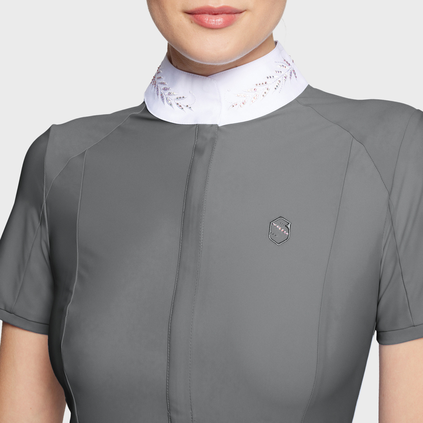 Samshield Rosaline High-Neck Top - Grey - Image 3