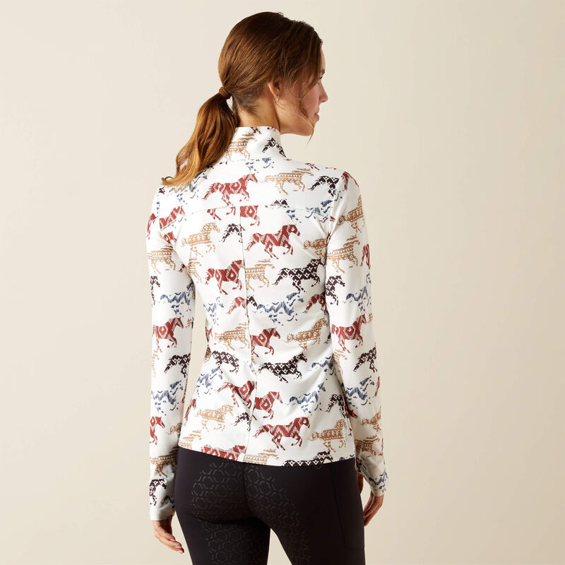 Ariat Lowell 3.0 1/4 Zip Baselayer - Painted Ponies - Image 3