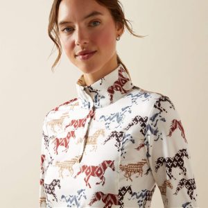 Ariat Lowell 3.0 1/4 Zip Baselayer - Painted Ponies