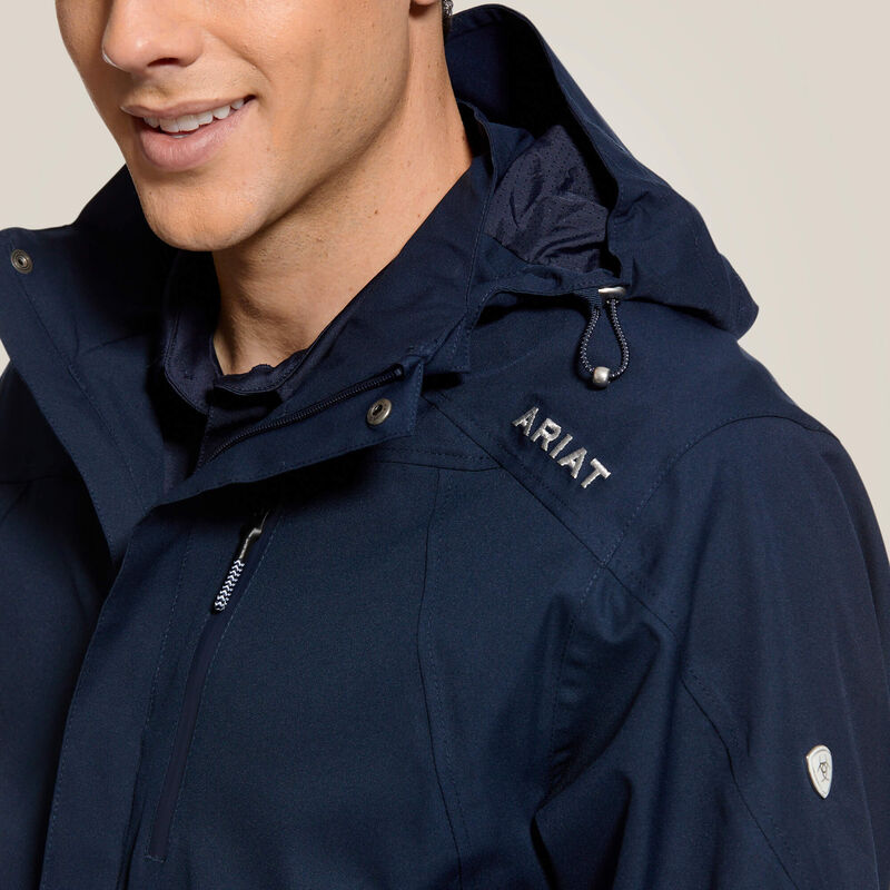 Ariat Mens Coastal Waterproof Jacket - Navy - Image 4