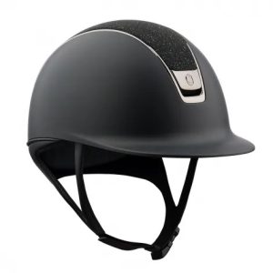 Samshield V2 Helmet Shadowmatt Crystal Fabric Top- Black- Medium Shell