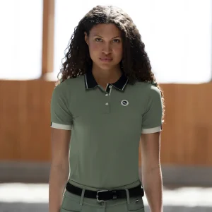 KLLaura Ladies Polo Pique - Green Agave