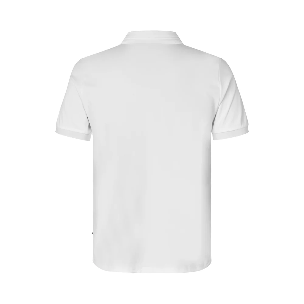 KLLorenzo Mens Polo Pique Show Shirt - White - Image 4