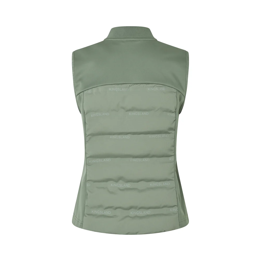KLLucy Ladies Hybrid Bodywarmer - Green Agave - Image 3