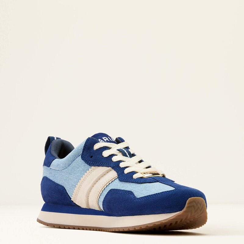 Ariat Women's Ranch Runner Trainer Light Denim Blue Depths - Image 6