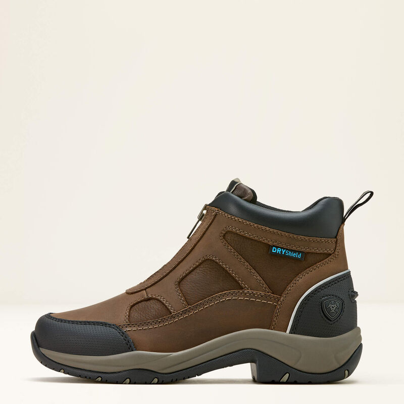 Ariat Womes's Terrain Zip Waterproof Boot - Palm Brown - Image 3