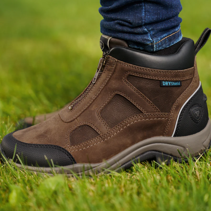 Ariat Womes's Terrain Zip Waterproof Boot - Palm Brown
